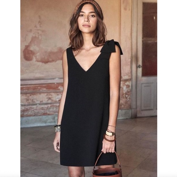 1.STATE Tie Shoulder Mini Shift Dress - Picture 1 of 5